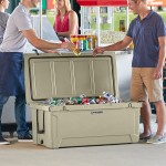 CaterGator CG170TAN Tan 170 Qt. Rotomolded Outdoor Cooler / Ice Chest CaterGator CG170TAN Tan 170 Qt. Rotomolded Outdoor Cooler / Ice Chest