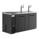 Avantco UDD-3-CT Black Kegerator / Beer Dispenser with (2) Double Tap Tower and Club Top - (3) 1/2 Keg Capacity Avantco UDD-3-CT Black Kegerator / Beer Dispenser with (2) Double Tap Tower and Club Top - (3) 1/2 Keg Capacity