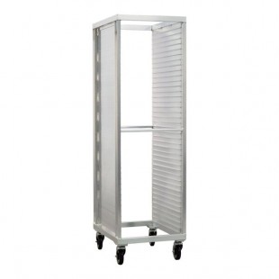 New Age Industrial Heavy-Duty Series 39-Pan End-Load Full-Size Mobile Aluminum Sheet Pan Rack with Enclosed Sides 96328