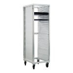 New Age Industrial Heavy-Duty Series 39-Pan End-Load Full-Size Mobile Aluminum Sheet Pan Rack with Enclosed Sides 96328