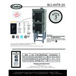 Cadco Bakerlux Station BLS-4HTR-2H Double Stacked 4-Shelf Half Size Heavy-Duty Digital Countertop Convection Ovens with Right Side Doors, Touch Control Panels, Ventless Hood, and Stand - 208-240V Cadco Bakerlux Station BLS-4HTR-2H Double Stacked 4-Shelf Half Size Heavy-Duty Digital Countertop Convection Ovens with Right Side Doors, Touch Control Panels, Ventless Hood, and Stand - 208-240V