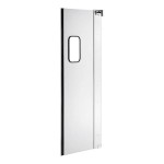 Regency Single Aluminum Swinging Traffic Door with 9