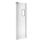 Regency Single Aluminum Swinging Traffic Door with 9