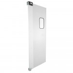 Regency Single Aluminum Swinging Traffic Door with 9