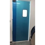 Regency Single Aluminum Swinging Traffic Door with 9