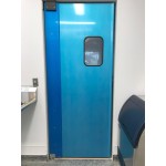 Regency Single Aluminum Swinging Traffic Door with 9