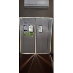 Regency Single Aluminum Swinging Traffic Door with 9