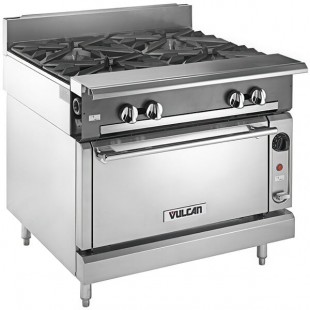 Vulcan V4B36S-LP V Series Liquid Propane 4 Burner 36