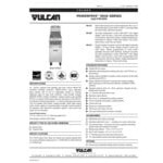 Vulcan 1VK45D-2 PowerFry5 45-50 lb. Liquid Propane Floor Fryer with Solid State Digital Controls - 70,000 BTU