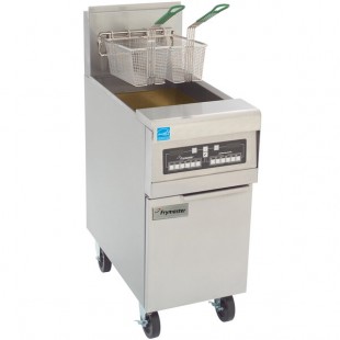 Frymaster PH155-CBL Liquid Propane High Efficiency Fryer 50 lb. with Basket Lift and Programmable Computer Controls - 80,000 BTU