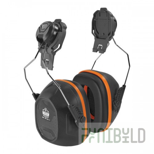 Ergodyne 60258 Skullerz 8880 Earmuffs for Cap-Style Hard Hats, Safety Helmets, and Face Shields - 26 dB