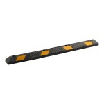 Lavex 6' Black and Yellow Heavy-Duty Parking Stop with Reflective Stripes Lavex 6' Black and Yellow Heavy-Duty Parking Stop with Reflective Stripes