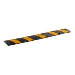 Lavex 6' Black and Yellow Heavy-Duty Parking Stop with Reflective Stripes Lavex 6' Black and Yellow Heavy-Duty Parking Stop with Reflective Stripes