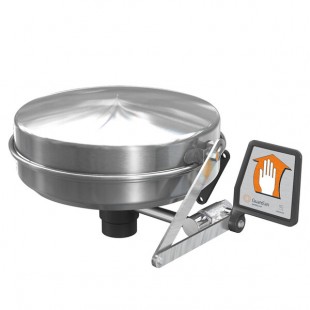 Guardian Equipment G1814BC Wall Mounted Eyewash Station with Stainless Steel Bowl and Cover
