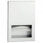 Bobrick B-35883 TrimLineSeries Recessed Stainless Steel Double Toilet Tissue Dispenser