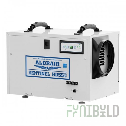 AlorAir Sentinel HD55S White Commercial-Grade Dehumidifier - 115V