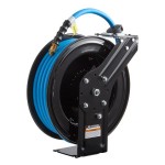 Regency Open Powder-Coated Steel Air / Water Hose Reel with 50' x 1/2 Regency Open Powder-Coated Steel Air / Water Hose Reel with 50' x 1/2