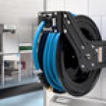 Regency Open Powder-Coated Steel Air / Water Hose Reel with 50' x 1/2 Regency Open Powder-Coated Steel Air / Water Hose Reel with 50' x 1/2