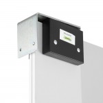 Regency Double Aluminum Swinging Traffic Door with 9