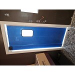 Regency Double Aluminum Swinging Traffic Door with 9