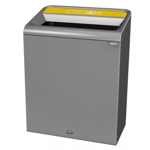 Rubbermaid® 1961682 Configure 45 Gallon Stenni Gray 1 Stream Cans Indoor Rectangular Recycling Bin
