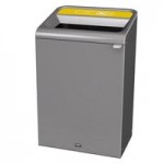 Rubbermaid® 1961682 Configure 45 Gallon Stenni Gray 1 Stream Cans Indoor Rectangular Recycling Bin