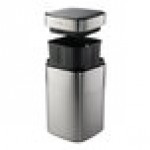 Tramontina 81200/015DS 3 Gallon Stainless Steel Square Wastebasket with Automatic Lid