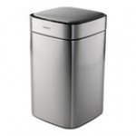 Tramontina 81200/015DS 3 Gallon Stainless Steel Square Wastebasket with Automatic Lid
