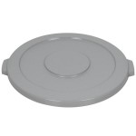 Continental 4445GY Huskee 44 Gallon Gray Round Trash Can Lid Continental 4445GY Huskee 44 Gallon Gray Round Trash Can Lid