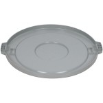 Continental 4445GY Huskee 44 Gallon Gray Round Trash Can Lid Continental 4445GY Huskee 44 Gallon Gray Round Trash Can Lid
