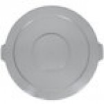 Continental 4445GY Huskee 44 Gallon Gray Round Trash Can Lid Continental 4445GY Huskee 44 Gallon Gray Round Trash Can Lid