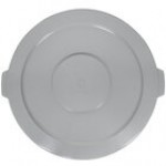 Continental 4445GY Huskee 44 Gallon Gray Round Trash Can Lid Continental 4445GY Huskee 44 Gallon Gray Round Trash Can Lid