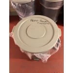 Continental 4445GY Huskee 44 Gallon Gray Round Trash Can Lid Continental 4445GY Huskee 44 Gallon Gray Round Trash Can Lid