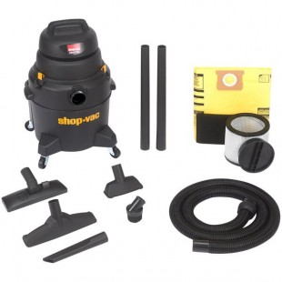 Shop-Vac 9258006 8 Gallon 6.0 Peak HP Deluxe Polyethylene Wet / Dry Vacuum with Tool Kit Shop-Vac 9258006 8 Gallon 6.0 Peak HP Deluxe Polyethylene Wet / Dry Vacuum with Tool Kit