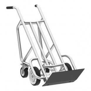 Valley Craft 1,000 lb. 4-Wheel Aluminum Hand Truck with Solid Rubber Wheels F84800A1