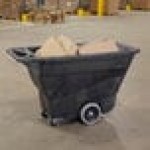 Rubbermaid® FG9T1300BLA Black 0.5 Cubic Yard Tilt Truck / Trash Cart (450 lb.) Rubbermaid® FG9T1300BLA Black 0.5 Cubic Yard Tilt Truck / Trash Cart (450 lb.)