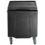 CaterGator 125 lb. Capacity Black Mobile Ice Bin with Flip Lid CaterGator 125 lb. Capacity Black Mobile Ice Bin with Flip Lid