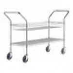 Regency Chrome One Shelf and One Basket Utility Cart - 18 Regency Chrome One Shelf and One Basket Utility Cart - 18