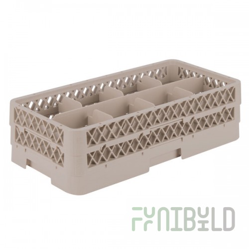 Vollrath HR1B1B Traex® Half-Size Beige 8 Compartment 5 1/2