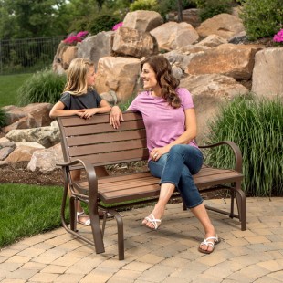 Lifetime 60290 Mocha Brown Glider Bench Lifetime 60290 Mocha Brown Glider Bench