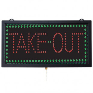 Aarco TAK12M Take Out LED Sign Aarco TAK12M Take Out LED Sign