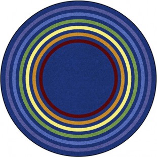 Joy Carpets Kid Essentials Rainbow Rings 13' 2 Joy Carpets Kid Essentials Rainbow Rings 13' 2
