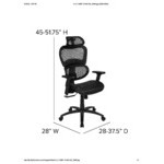 Flash Furniture LO Black Mesh Ergonomic Office Chair Flash Furniture LO Black Mesh Ergonomic Office Chair