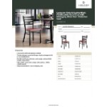 Lancaster Table & Seating Black Finish Ladder Back Chair with Mahogany Wood Seat - Detached Seat Lancaster Table & Seating Black Finish Ladder Back Chair with Mahogany Wood Seat - Detached Seat
