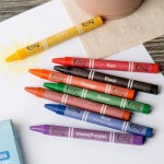 Choice 8 Assorted Colors Bulk School Crayons Pack in Print Box - 50/Case