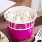 Choice 12 oz. Pink Paper Frozen Yogurt / Food Cup - 50/Pack Choice 12 oz. Pink Paper Frozen Yogurt / Food Cup - 50/Pack