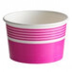Choice 12 oz. Pink Paper Frozen Yogurt / Food Cup - 50/Pack Choice 12 oz. Pink Paper Frozen Yogurt / Food Cup - 50/Pack