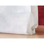 Choice Customizable 1/6 Standard Size 2.25 Mil White Unprinted Reusable Extra Heavy-Duty Plastic T-Shirt Bag - 250/Case Choice Customizable 1/6 Standard Size 2.25 Mil White Unprinted Reusable Extra Heavy-Duty Plastic T-Shirt Bag - 250/Case