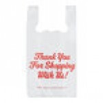 Choice Customizable 1/6 Standard Size 2.25 Mil White Unprinted Reusable Extra Heavy-Duty Plastic T-Shirt Bag - 250/Case Choice Customizable 1/6 Standard Size 2.25 Mil White Unprinted Reusable Extra Heavy-Duty Plastic T-Shirt Bag - 250/Case