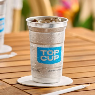 Top Cup by Ball 9 oz. Customizable Aluminum Cup with Top Cup Logo Design - 645/Case